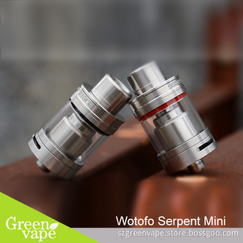 2016 Wholesale Dual Insulated Drip Tip to Minimize Heat Transfer WOTOFO SERPENT Mini RTA Atomizer